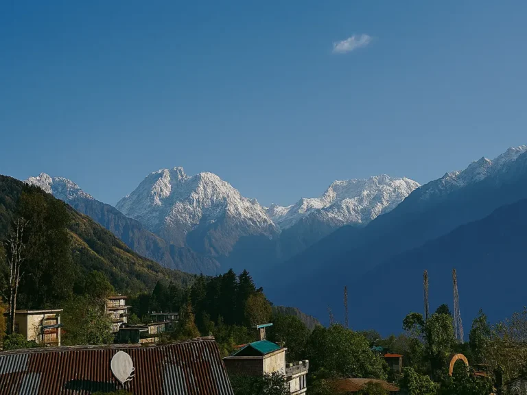 The mountains of Muniseyari in the Himalayas