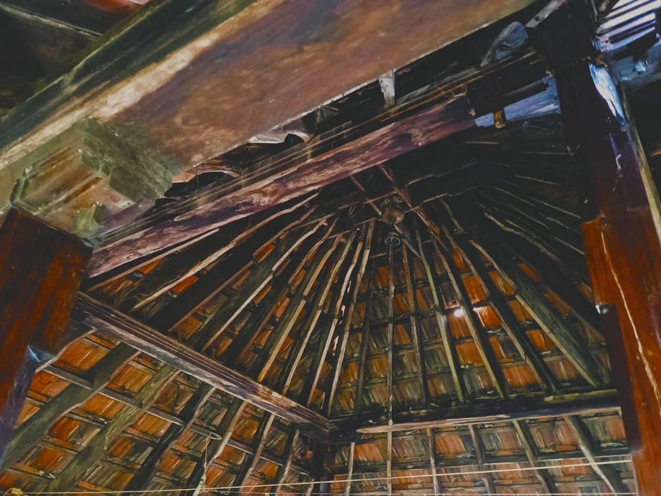 The Ulliyanoor temple , Perunthchan's masterpiece the sloping roof