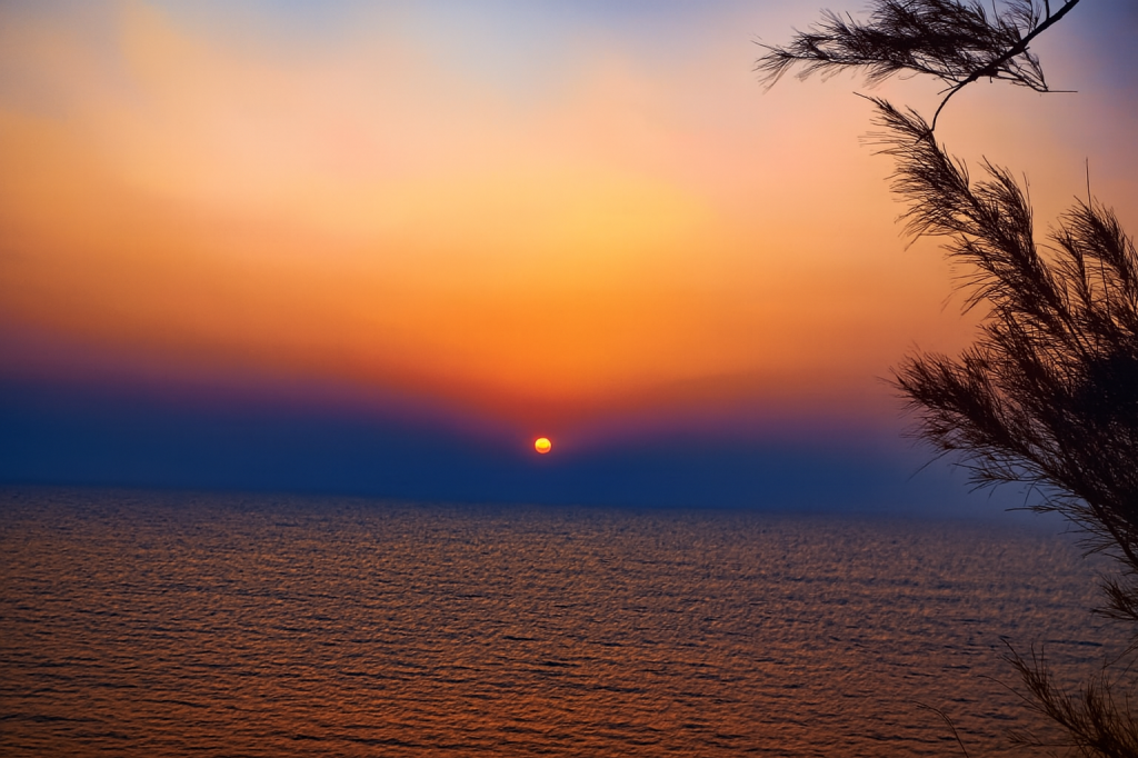 sunset at aare ware beach