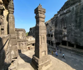Kailas Temple morning scene